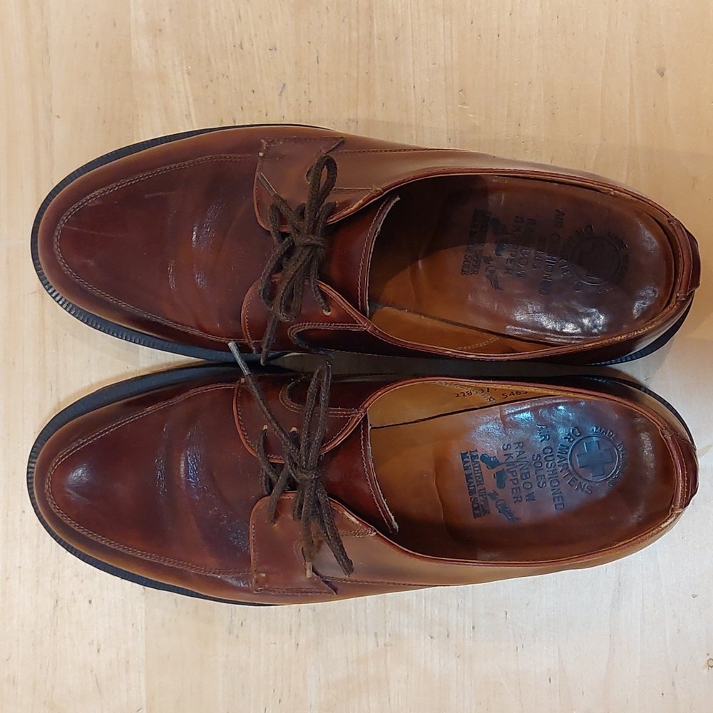 Vintage Dr. Martens. Brown Leather Oxford Shoes - Picture 6 of 14